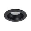 NICOR Lighting 4 inch Black Baffle Trim, for 4 inch