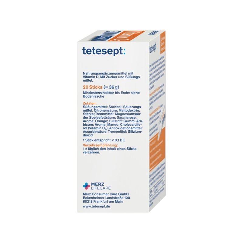 테테셉트 tetesept 비타민D3 3000 다이렉트 스틱 29개 36g tetesept Vitamin