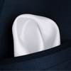 Mr.Van 100% Silk Pocket Square for Men, Elegant, White, Soft,