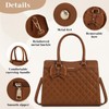 RAINSMORE Purses for Women Top-Handle Leather Handbag Waterproof Small Purses