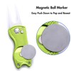 Fpxnb 2 Pack Metal Foldable Golf Divot Tool with Pop-up