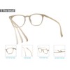 MODFANS Women Reading Glasses Men Matte Readers,Lightweight Glossy Frame Flexible