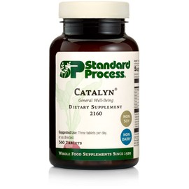 Standard Process Inc. Standard Process Catalyn - Whole Food Foundational Support for General Wellbeing with Vitamin D, Vitamin C, Vitamin A, Thiamine, Riboflavin, Vitamin B6, Magnesium Citrate, and More - 360 Tablets