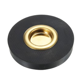 MECCANIXITY Cello Bass Rock Stop, Bass Round End Pin Rubber Stopper, Cello Anti-Slip Floor Stand Holder Black and Golden for Cello Non-Slip
