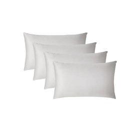 Brit Cotton Housewife Pillowcase with Envelope Closure, Breathable Plain Polycotton Soft Pillow Covers, 2 Pack (50cmX75cm, SILVER)