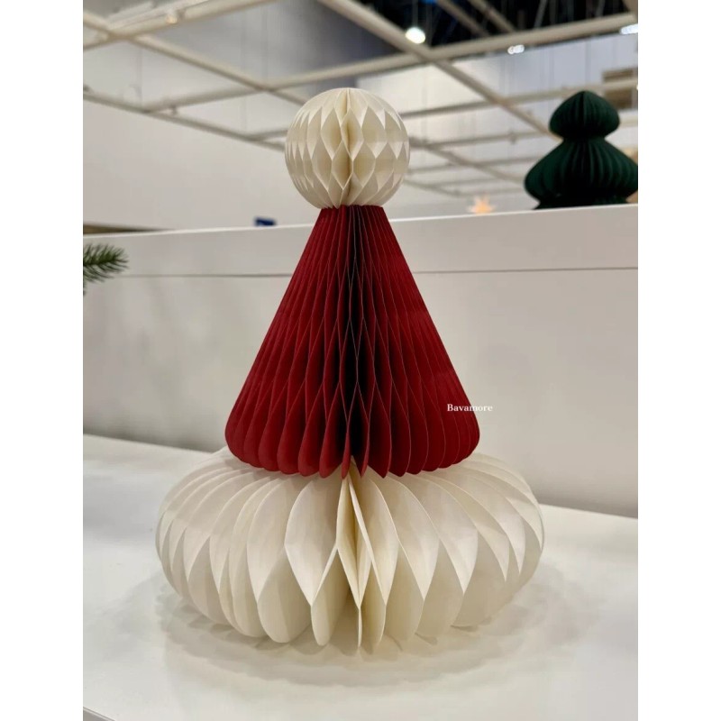 White Ikea VINTERFINT Christmas Decoration, Santa Claus hat red/white, 11