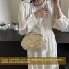 1 Piece Niche Woven Bag, Beige Clutch Bag, Summer Handbag,