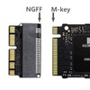 Nockchawon M.2 NVME SSD Convert Adapter,NGFF M.2 NGFF M-Key AHCI