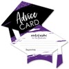 Purple Grad - Best is Yet to Come - Purple Grad Cap Graduation Party Advice Cards - Set of 20