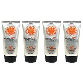 3W Clinic Intensive UV Sunscreen Sunblock Cream 4 Pack SPF50+ / PA+++ 70ml (2.3oz)