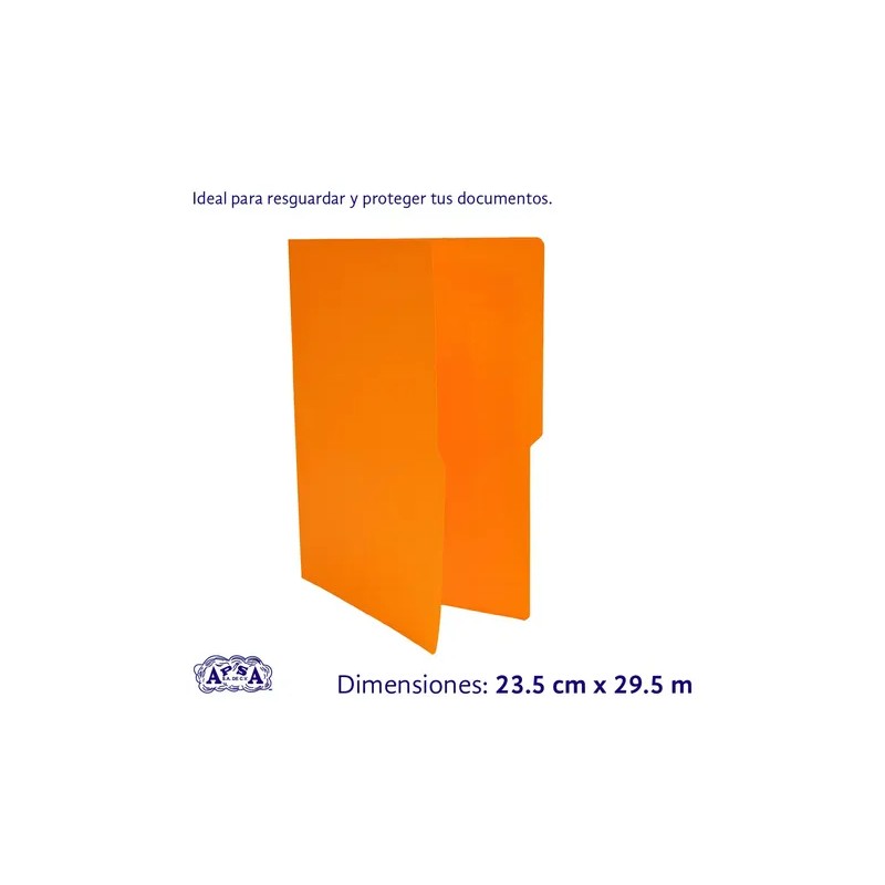 Folder Apsa L84-p Carta 12 Ceja Naranja Intenso Con 100pzas