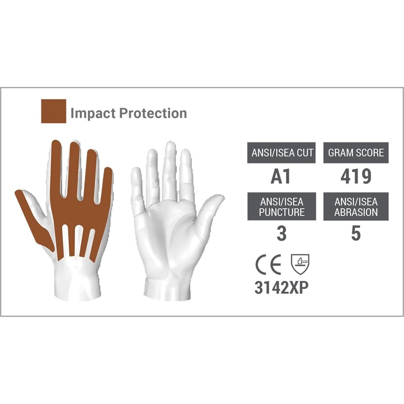 HexArmor Impact Protection Liquid-Resistant Safety Gloves | Ugly Mudder® 7310