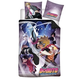 Aymax Boruto Parure de lit 140 x 200 cm - 100% Cotton