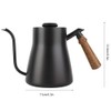 Fdit 850ml Stainless Steel Tea Kettle Drip Over Coffee Kettle