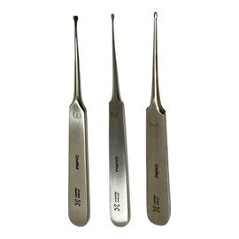 Dental Crown & Bridge Removal System Crown Remover Handpieces with Flat Handle, German Stainless Steel, Passivated - Set of 3 Pcs