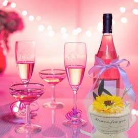 Preserved Flowers Sunflower for Women Mini Flower Bouquet for Mom Sunflower Flower in Gift Box Gift for Birthday Valentines Day Mother's Day Anniversary Wedding Boho Decor Gift DIY Crafts (Yellow)