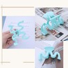 Cybche Large Hair Claw Clips Blue Acrylic Wavy Claw Clips