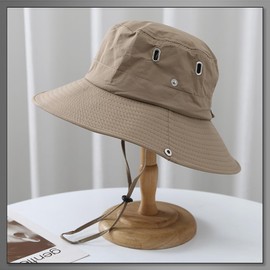 Buzz Selection CAP690 Men's Hat, Mountain Climbing Hat, Sun Hat, Folding, Tanning, Sports, Summer, Chin Strap, Cool, green, Free size