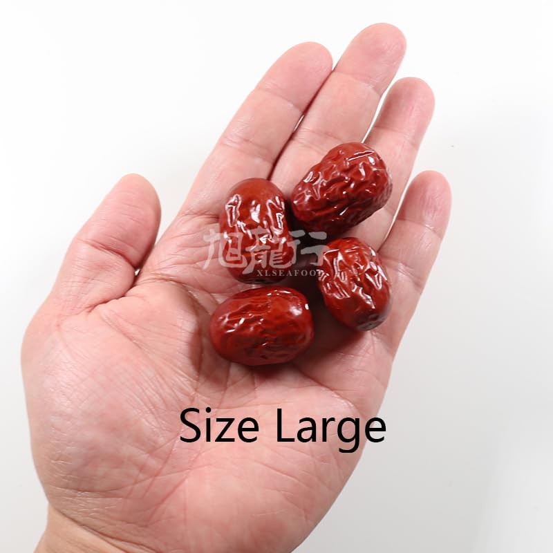Xlseafood Organic sulfur-free Dried Chinese Large Jujube 旭龙行特级有机大红枣 无硫无添加 (1)