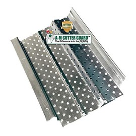 A-M Gutter Guard – Premium Heavy-Duty Lifetime Quality Aluminum - Leaf & Debris Protection for 5″ & 6″ Gutters, Mill Finish, Sample Pack (7" in Length, Mill Finish) DIY-Easy - Made in The USA