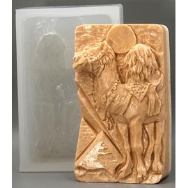 Molde de silicona de camello jabón, cera de yeso, arcilla de resina, Egipto