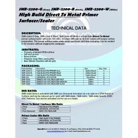 Speedokote DTM High Build 2.1 VOC 2K Urethane Primer Grey Quart Kit, SMR-2200G/222-