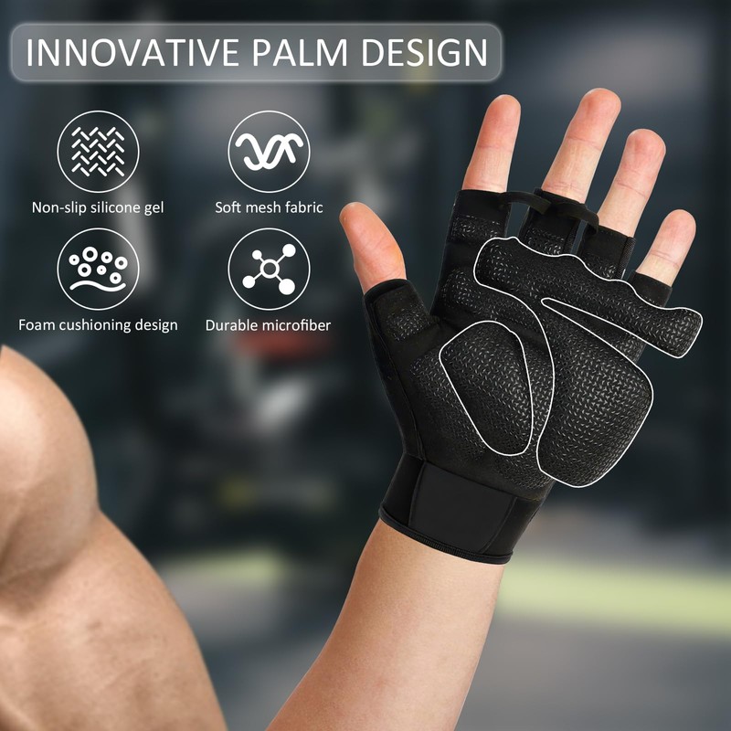 LEFAFA Workout Gloves for Men and Women, Weight Lifting Gloves
