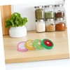 Kisangel 16pcs Reusable Canning Lids with Straw Hole Fruit Pattern