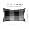 ORANIFUL Buffalo Check Cushion Covers 30 x 50 Set of