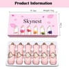 Btspring Clear Flower Jelly Lipstick, 6 Packs Nutritious Moisturizer Lip