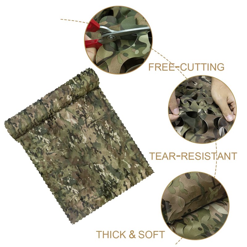 WINWAY Camo Netting Camouflage Net Bulk Roll Sunshade Mesh Net