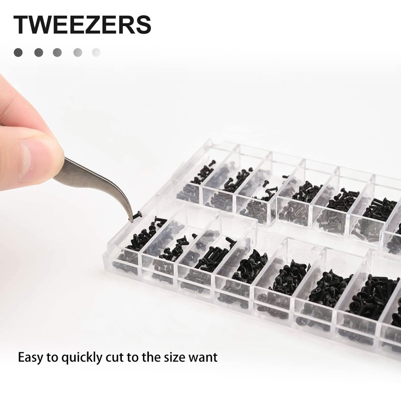 630 Pcs Tiny Micro Repair Screw Kit Eyeglass Sunglass Repair