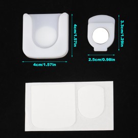 Delsen 4 Stück Verbesserter Starker Magnethalterung Fernbedienungshalter, Fernbedienung Halterung, Fernbedienungshalter Wand, Universal-Fernbedienungshalter für Zuhause, Büro, Schule