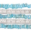 BEADIA Light Blue Titanium Coated Crystal Quartz Spike Point Stick