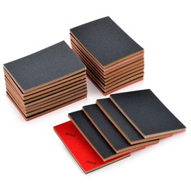 MAXMAN 20PCS Sanding Sponge Set, 400 Grit Soft Foam Hand Sander Block, 3x4 Inch Wet Dry Sandpaper, Ultra Fine Sandpaper Sponge, Reusable Sanding Pads for Metal Wood Furniture Models Drywall Polishing