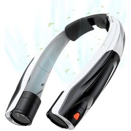 BOTDOYS Hands-Free Portable Neck Fan - 6000mAh High Capacity Battery, USB Dual Port Fast Charging, Ultra-Quiet 6 Speeds Cooling Air, 360° Airflow for Outdoor, Indoor, Office, Travel - Black