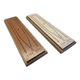 Creative Crafthouse Cribbage Board Tournament in Premium Cherry or Maple Includes Pegs