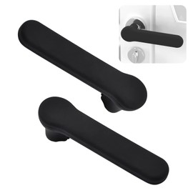 UFURMATE Door Handle Covers, 2Pcs Silicone Door Knob Covers Anti-Static Safety Door Handle Glove Covers Door Knob Protector for Flat Square Door Levers (Matte Black)