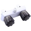 RV Shower Faucet, Dual-Handle Camper Shower Faucet with Acrylic Knobs,