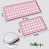 Bulijojo Diamond Grid Anti Fatigue Kitchen Floor Mats Set of