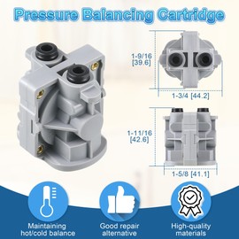 Dreyoo Replacement for 974-291 Pressure Balancing Cartridge, Tub and Shower Cartridge Compatible with Price Pfister 0X8/JX8/VB8/JV8 Deep Casting Valve, Anti Leak Shower Cartridge Replacement