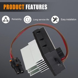 19331830 Blower Motor Resistor Heater Fan Control Module fit for Hummer H2 2003-2007 Replace 19329838 89023355 93803637 88986529 15-80388 15-80655 15-80911 19331830 3GSH-19E624-CA 4GSH-19E624-AA