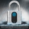 Smart Fingerprint Padlock Keyless Door Lock Waterproof Rechargeable Home Safety