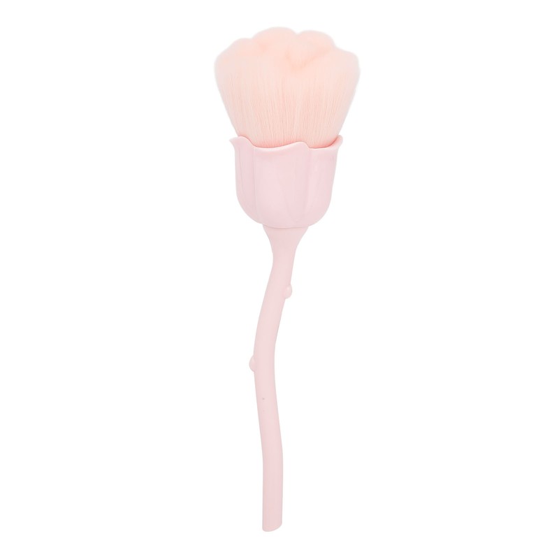 2pcs Nail Dust Remover Pink Rose Nail Powder Cleaning Brush