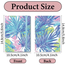 CREATCABIN Passport Case Passport Holder Leather Passport Wallet Passenger Flight Tickers Credit ID Card Slot Portable Travel Essentials Accessories Waterproof for International Travel Women Vacation