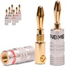 NEXMEX Banana Plug 4 mm – 8 Pieces Plugs as