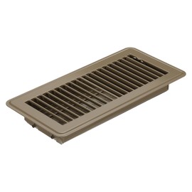 PATIKIL 10 x 4 Inch Floor Register, 1pcs Heavy Duty Air Vent Cover Steel Adjustable Decor Vents Easy Adjust Floor Grates for Sidewall Home Office, Brown