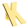 PinMart Gold Plated Alphabet Letter K Lapel Pin