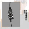 Retevis Two Way Radio Earpiece with Mic, Retractable coil Earpiece