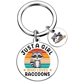 Raccoon Gifts for Women Raccoon Decor Funny Birthday Christmas Gift for Girl Sister Handbag Charms Animal Lover Gifts